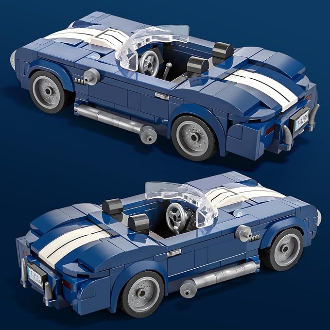 HIGH GODO Sports Car Building Set for Adults Classic Racing Car Collectible Decor Model Kit with Display Box Cool Vehicles Gifts for Adults and Teens Age 14+ (324 Pieces)