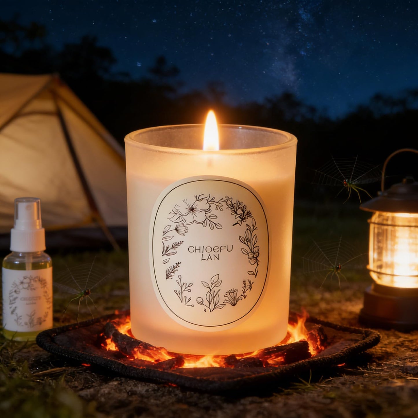 Scented Candle, Round Frosted Atmosphere, Suitable for Home 3-in-1 Set (White Tea Orchid/Cold Water/Earl Grey Tea with Cucumber)