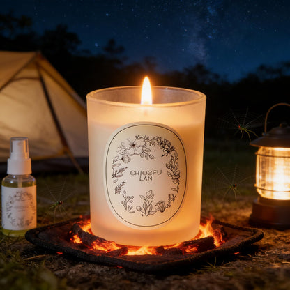 Scented Candle, Round Frosted Atmosphere, Suitable for Home 3-in-1 Set (White Tea Orchid/Cold Water/Earl Grey Tea with Cucumber)
