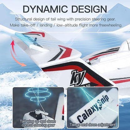 GoolRC RC Plane 3CH Remote Control Airplane for Water Land &amp Air Amphibious Triphibian RC Aircraft 2.4GHz Seaplane Glider RC Floatplane with 6-Axis Gyro &amp 2 Batteries for Adults