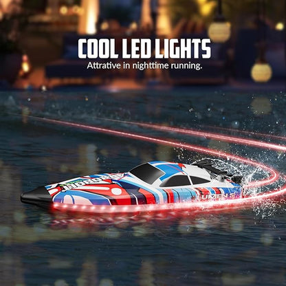 volantexrc Brushless RC Boats for Adults 35+MPH Fast Remote Control Boat for Lakes Full Proportional Boats High Speed RC Boat for Adults (79706)