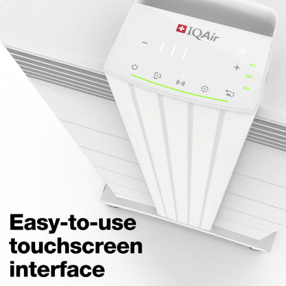 IQAir HealthPro Plus XE Air Purifier - Smart HyperHEPA Filtration for Large Rooms up to 1125 sq ft - Smoke, Viruses, Allergens, Asthma, Mold, Dust, Pets, Swiss Made, WiFi Enabled