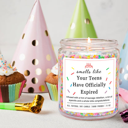 Homsolver Birthday Candles Gifts for 20 Year Old Female, Happy 20th Birthday Decorations for Women, 20 Year Old Birthday Gifts for Girl Her (Vanilla Birthday Cake Scent with Sprinkles)