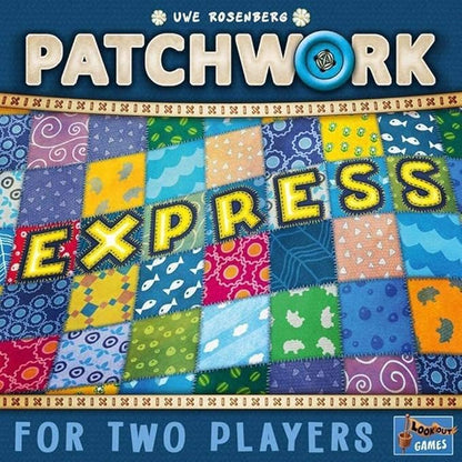 Patchwork Express Board Game - Fast-Paced Two-Player Quilting Strategy Game! Interactive Puzzle Game for Kids &amp Adults Ages 6+ 2 Players 20 Minute Playtime Made by Lookout Games