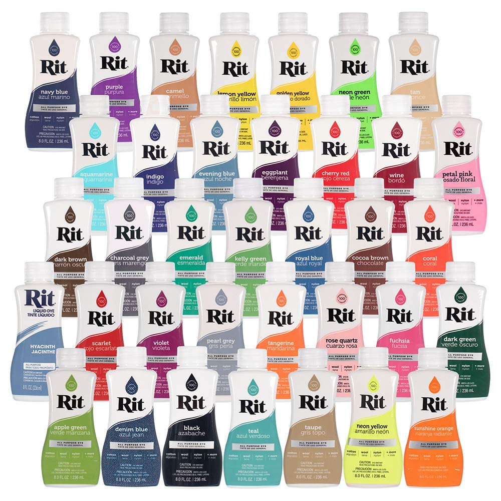Rit Dye Liquid – Wide Selection of Colors – 8 Oz. (Navy Blue)