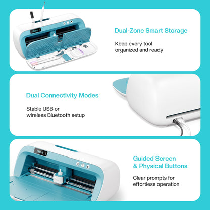 Likcut S41 Vinyl Cutter Machine with Print Then Cut - AI Image Generation Sticker Cutter and Maker Machine for Room Decor, HTV, Cardstock and Custom Stickers, Crafts for Adults