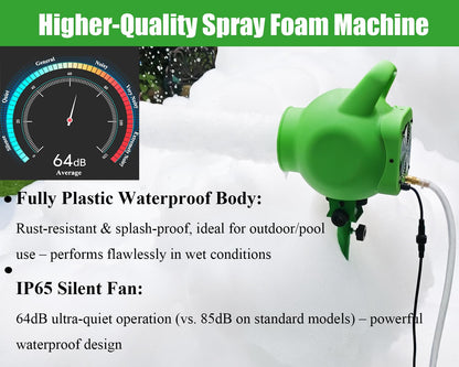 LANGXUN 800W Foam Jet Cannon Machine, Water Toys - New Bubble Maker with Foam Particle and Water Tank, Perfect for Birthdays, Celebrations, Backyard Summer Pool Party Events