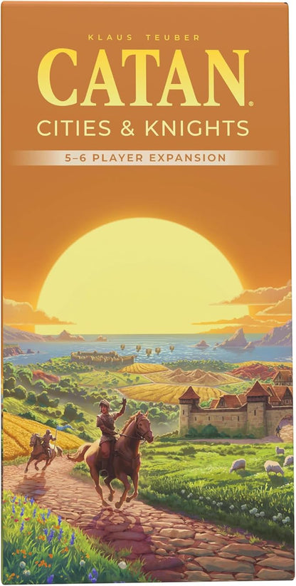 CATAN Cities &amp Knights 5-6 Player Board Game Extension (6th Edition) Add More Players Strategy Game for Kids &amp Adults Ages 12+ 3-6 Players 90-120 Minute Playtime Made by Catan Studio
