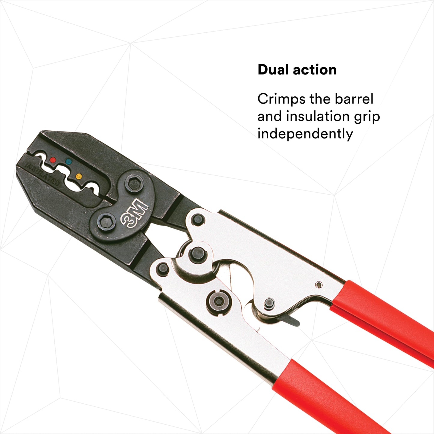 3M Hardened Steel Ratchet Tool TR-490, Red Plastic Grip, Corrosion-Resistant Finish, Ratchet Release Lever, 1/Bag