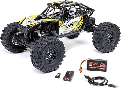Axial RC Truck UTB18 Capra 4WS 1/18th 4x4 RTR (Comes with Everything Needed to Run) Yellow AXI-1750T2