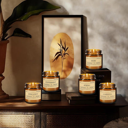 24-Pack 3.05oz Scented Candle Gift Sets - 12 scents Jars Natural Soy Wax for Women, Home Decoration and Elegant Occasions
