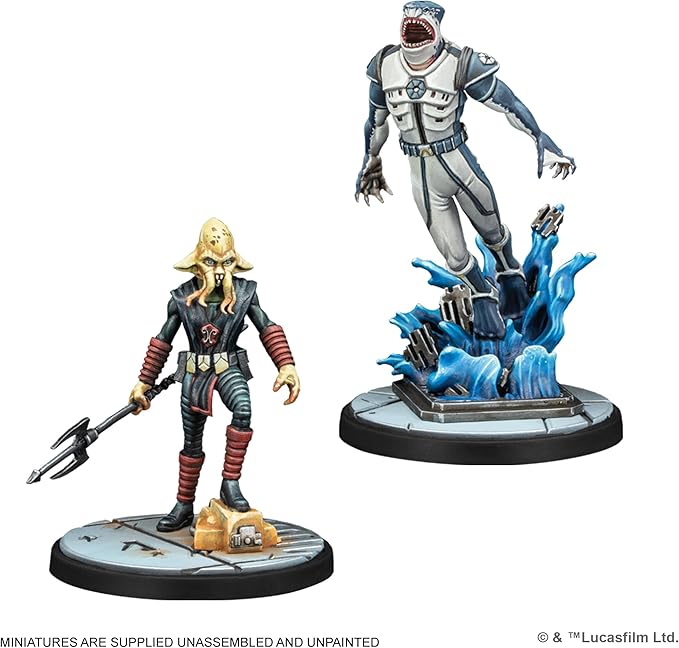 Asmodee Star Wars Shatterpoint Terror from Below SQUAD PACK - Includes Riff Tamson Nossor Ri &amp Aqua Droids Tabletop Miniatures Strategy Game for Kids and Adults Ages 14+ 2 Players 90 Min Play