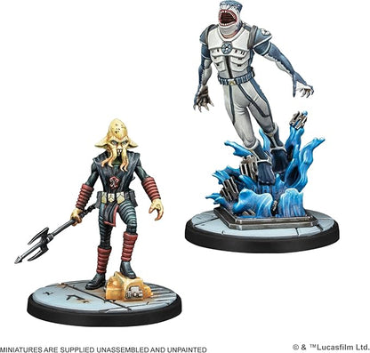Asmodee Star Wars Shatterpoint Terror from Below SQUAD PACK - Includes Riff Tamson Nossor Ri &amp Aqua Droids Tabletop Miniatures Strategy Game for Kids and Adults Ages 14+ 2 Players 90 Min Play