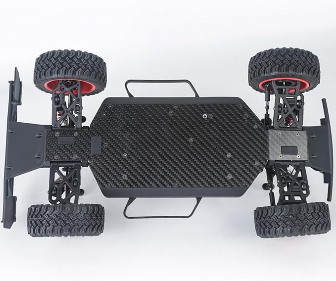 1:12 4WD Brushless RC Truck for Adults 4x4 Offroad Waterproof Monster Trucks Electric Powered High Speed Remote Control Cars Fast Extreme All Terrain RC Truggy with Double 3S Battery