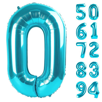 Blue Number 20 Balloon 40 inch, 20 Number Balloons, 20th Blue Birthday Decorations for Girls Boys Kids, 20 Year Old Blue Party Supplies