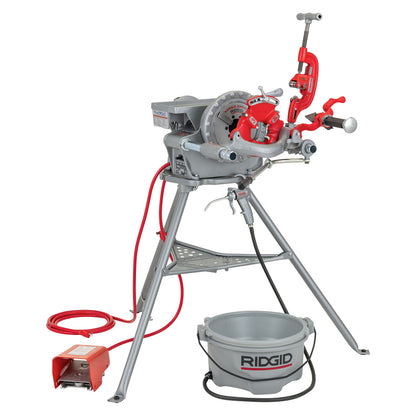 RIDGID 300 Power Drive Pipe Threading Machine + Mophorn 460-6 Tripod Pipe Chain Vise