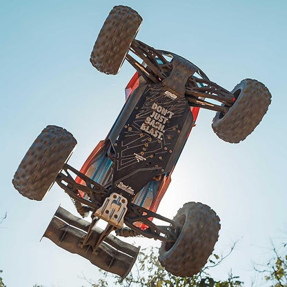 ARRMA RC Truck 1/8 KRATON 4X4 6S BLX BRUSHLESS V6 Speed Truck RTR (Lipo Battery and Charger Not Included) (Blue/Orange) ARA8608V6T1