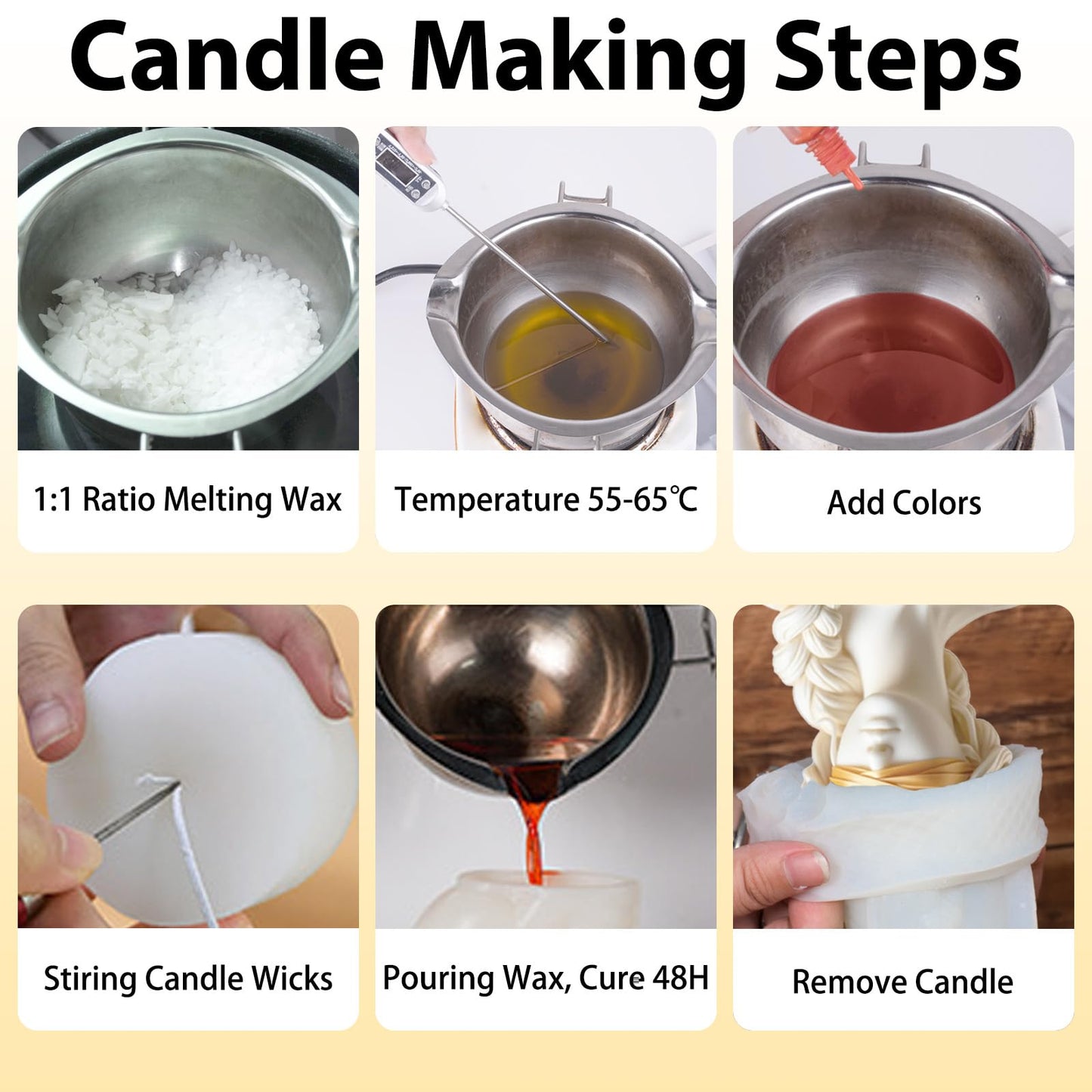 Blindfolded Lady Candle Mold, Braid Girl Maiden Shaped Portrait Aesthetic Woman Resin Casting Silicone Molds for Home Decor, Soap & Candle Making, DIY Epoxy Resin Craft Gift Mold