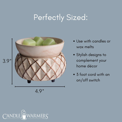 Candle Warmers Etc. Vintage Bulb Illumination Fragrance Warmer- Light-Up Warmer for Warming Scented Candle Wax Melts and Tarts to Freshen Room, Lone Star
