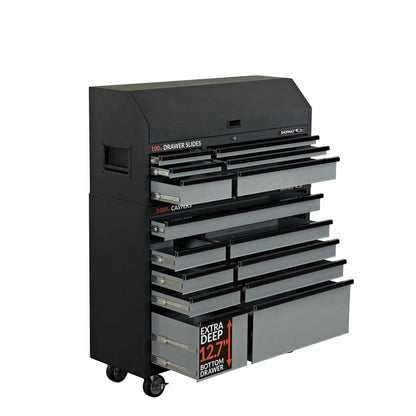 52 in. 15-Drawer Tool Chest and Rolling Cabinet Combo