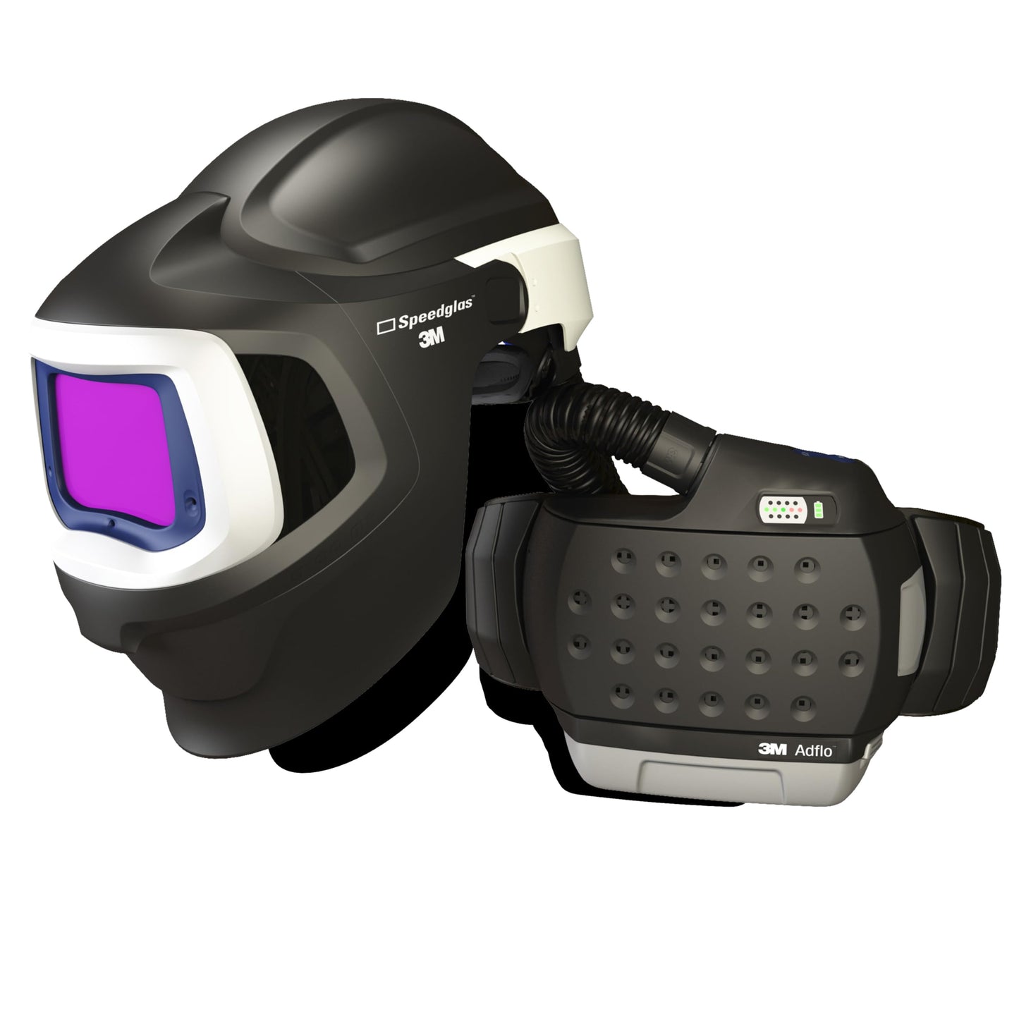 3M Adflo Powered Air Purifying Respirator HE System w 3M Speedglas Welding Helmet 9100 MP 37-1101-30iSW, 1 ea/Case
