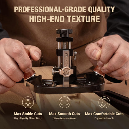 HONGDUI KM-17 PRO Router Plane Wood Hand Router Planes Closed Throat/Open Throat for Woodworking Tuning Joinery Cutting Grooves Mortise