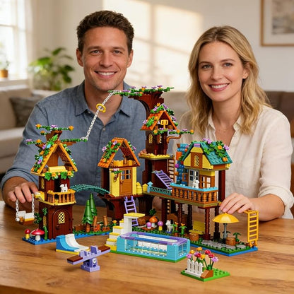 Tree House Building Set Compatible with Lego Friend 947 PCS Adventure Camp Building Toy Forest House Building Kit Birthday Gift for Adult Age 14+ Years