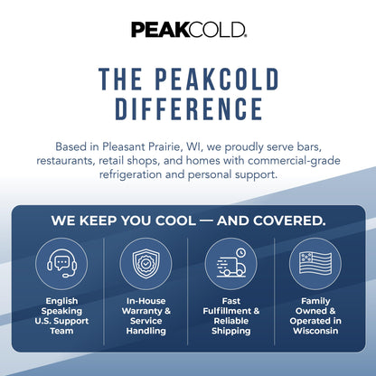 PEAKCOLD Double Door Commercial Refrigerator, 47 Cu. Ft., 54" W Stainless Steel Reach-In Upright Refrigerator, Adjustable Shelves, Auto Defrost, Digital Thermostat, Freestanding Industrial Fridge