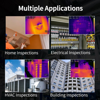FOTRIC TK6 Thermal Imaging Camera, 384 x 288 IR Resolution , 25° *19° FOV, Manual Focus Thermal Imager with 5MP Visual Camera for Building, Electrical Inspections, -4°F to 1022°F, 3.5" Touch Screen