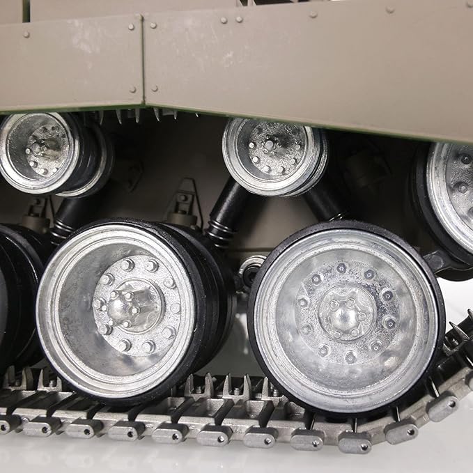 TOUCAN RC HOBBY US in Stock Henglong 1/16 7.0 Customized M26 Pershing RTR RC Tank 3838 Metal Tracks Wheels BB Airsoft That Shooting BB Bullets