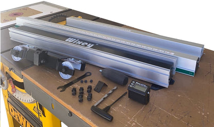 Wixey Professional Table Saw Fence System - Precision Rip Fence Upgrade for Table Saws - Heavy-Duty Aluminum Rail & Steel Fence w/Micro-Adjust Feature – 36” Rip Capacity for Woodworking