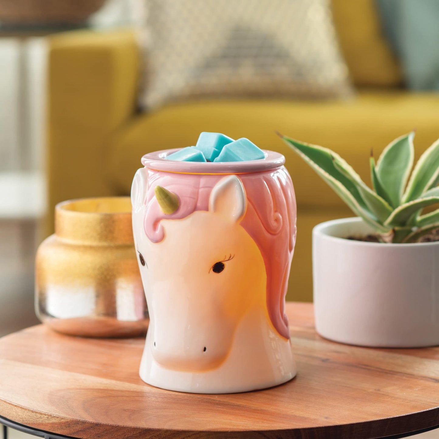 Candle Warmers ETC. Illumination Fragrance Warmer- Light-Up Warmer for Warming Scented Candle Wax Melts and Tarts or to Freshen Room, Unicorn