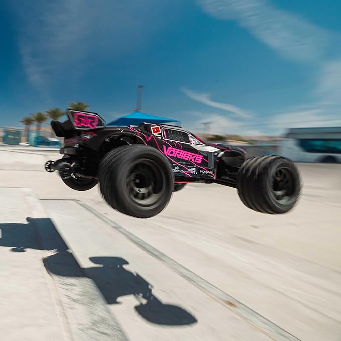 ARRMA RC Truck 1/10 VORTEKS 223S DSC 2WD RTR Brushless Stadium Truck Pink (Lipo Battery and Charger Not Included) ARA3505T3