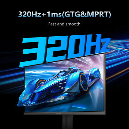 INNOCN 27" Gaming Monitor 2K QHD 2560 x 1440P 240Hz 320Hz 1ms IPS PC Computer Display, HDMI 2.1, DP 1.4, HDR 400, Eyes Care, Height/Pivot Adjustable, VESA Mountable, 27G2T