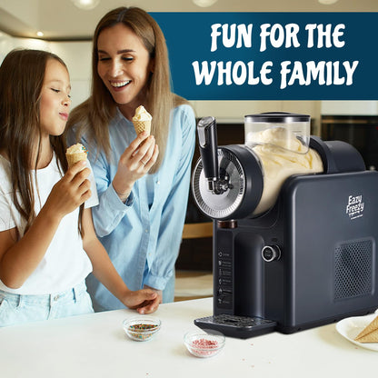 Slushie Machine for Home, No Ice Needed Professional Frozen Drink Maker & Soft-Serve Ice Cream Machine- 1.8 L Capacity Slushy Machine for Margaritas, Daiquiris, Juices, Cocktails, Frappes & More