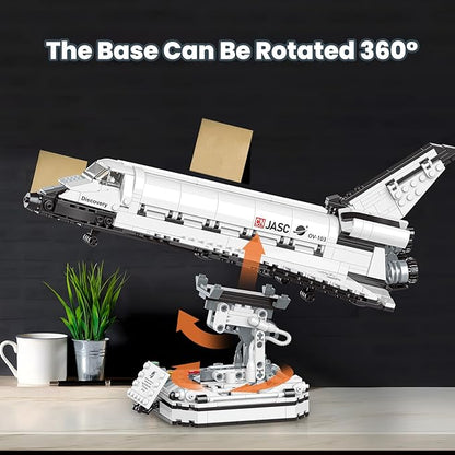 JMBricklayer Space Shuttle Building Sets for Adult Airplane Spaceship Space Toys for Kids Teens Gifts for adults Boys Girls 8 9 10 11 12 13 14+ Collectible Display Model with Adjustable Stand 70122