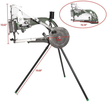 BACHIN Shoe Repair Machine Hand Cobbler Sewing Machine dual Cotton Nylon Line Sewing Machine Manual Leather Machine for Shoes Cloth Bags