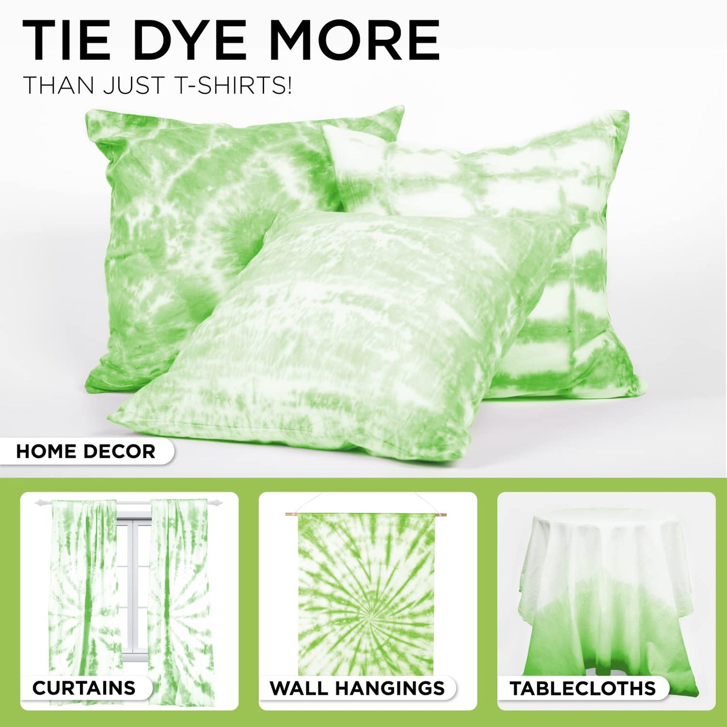 Tulip One Step Tie Dye Kit: Mini Neon Kit in Teal and Green