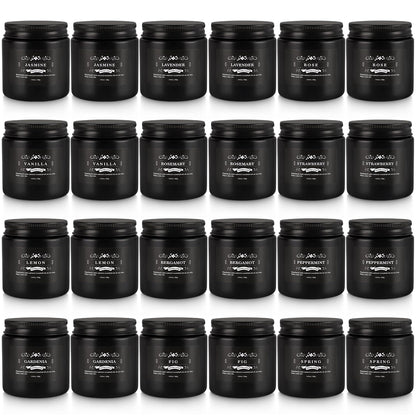 24PCs Black Scented Candles - Men Candle Gift Set, Soy Wax Candle for Parties, Yoga,and Home Decor, Indoor Outdoor 3.05Oz
