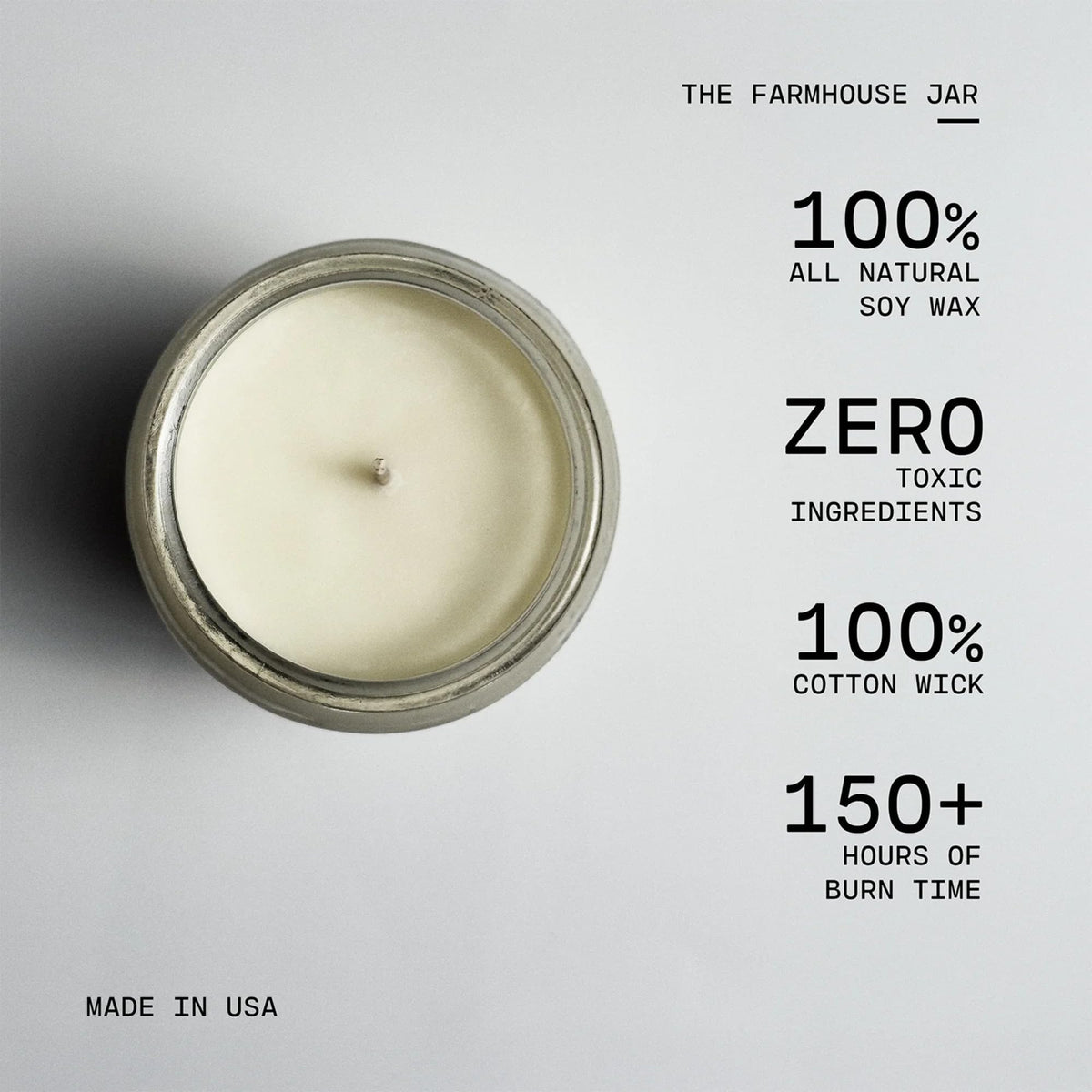 Milkhouse Candle Company Wild Lilacs Soy Candles - Lilacs | Jasmine & Lily | Verdant Greens Scented - 26 oz Farmhouse Jar with Lid, 150+ Hour Burn Time, Made in the USA
