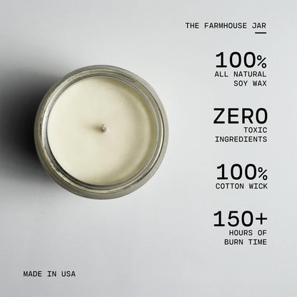 Milkhouse Candle Company Wild Lilacs Soy Candles - Lilacs | Jasmine & Lily | Verdant Greens Scented - 26 oz Farmhouse Jar with Lid, 150+ Hour Burn Time, Made in the USA