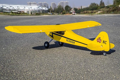 Viloga Piper J-3 Cub Balsa Wood Model Airplane S08 J3 Laser Cutting 46 Wingspan Fly Aircraft Model Kit DIY RC Plane Kit for Adults