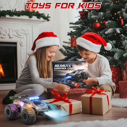 Remote Control Car - 20km/h 1:18 High Speed RC Cars Offroad with RBC &ampHeadlights &ampHeadlamps 2.4GHz Toy Car Gift for 3 4 5 6 7 8 9 10-12 Year Old Boys Girls Kids