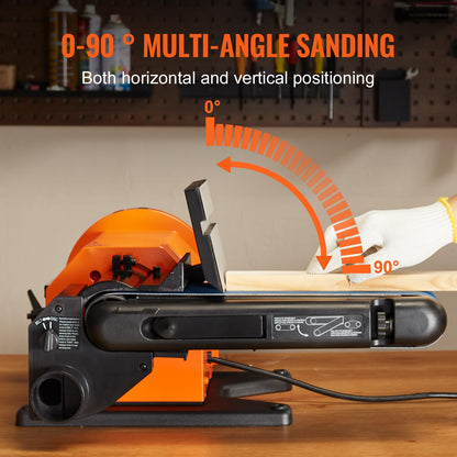 VEVOR 8" Disc Sander and 4"x 36" Professional Belt Sander,Belt Sander with 5A Induction Motor Cast Aluminum Worktable for Woodworking