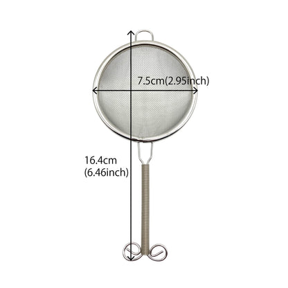 Matcha Sifter, Tea Strainer, 3-Inch, Stainless Steel 30 Fine Mesh, Made in Japan