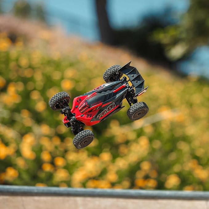 ARRMA RC Car Typhon GROM 4X4 223S BLX BRUSHLESS Small Scale Buggy RTR with DSC Battery &amp Charger Included RED ARA2306ST1