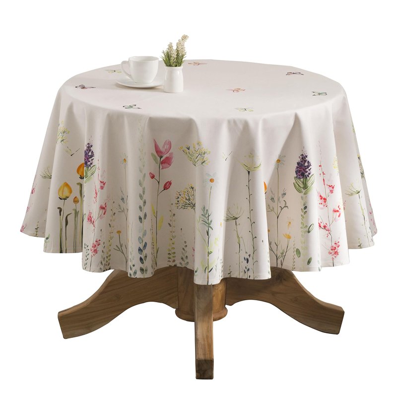 Maison d' Hermine Table Cloth Square Table 100% Cotton 60 x 60 Inches Tablecloth Reusable Decorative for Dining Kitchen Room Farmhouse Home Gifts for Mothers Day Spring Summer - Botanical Fresh