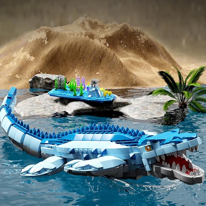 1158 Pcs Dinosaur Building Blocks Game STEM Dinosaur Toys for Kids STEM Dinosaur Toys for Children Aged 6 7 8 9 10 11 12 13 and 14Compatible with Lego
