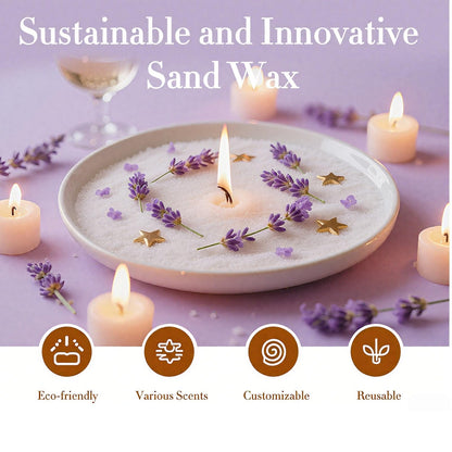 CandHeal Pearled Candle Sand Kit,3.3 lb Scented Candle Sand with Wicks,DIY Candle Making Kit