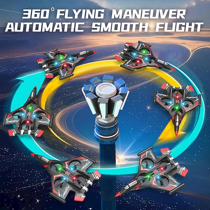 RC PlaneFoam Remote Control Airplanesfoam airplanes RC Planes for Kids Adults RC Airplane Fighter Jet with Lightremote control airplane for kids360°Flip Fighter Jet ToysAirplaneToy (BLUE)